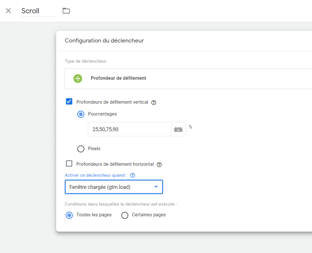 google tag manager-déclencheur-scroll
